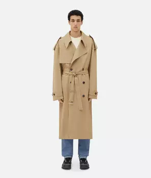 Хлопковый тренчкот Bottega Veneta