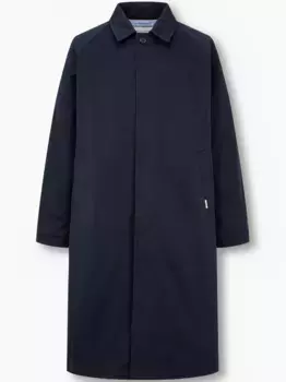 Хлопковый тренчкот с рукавами реглан Man On The Boon., синий