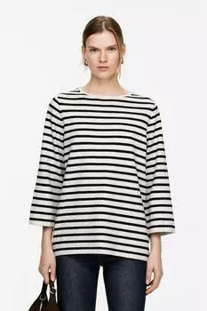 Хлопковый трикотажный свитер Arket, мультиколор