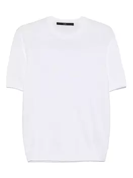 Хлопковый трикотажный топ SAPIO, белый