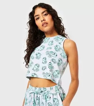 Хлопковый укороченный топ с принтом Skinnydip Disney Pascal Skinnydip, мультиколор