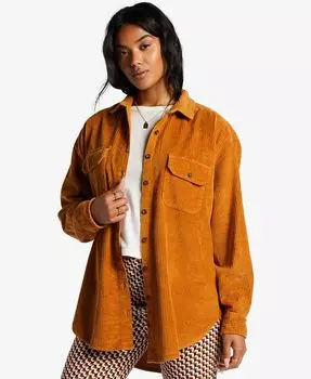 Хлопковый вельветовый топ So Stoked Billabong, коричневый