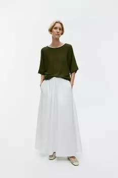 Хлопковый вязаный свитер Arket, зеленый