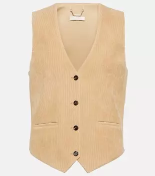 Хлопковый жилет CHLO, бежевый