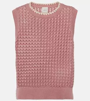 Хлопковый жилет Delaney Varley, розовый