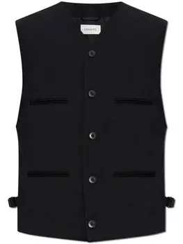 Хлопковый жилет LEMAIRE, черный