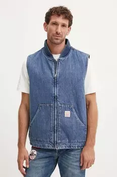 Хлопковый жилет Levi's, синий