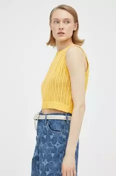 Хлопковый жилет Levi's, желтый