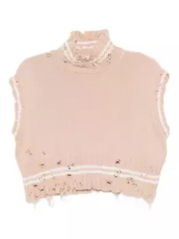 Хлопковый жилет Marni, розовый