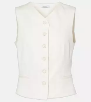 Хлопковый жилет Max Mara, Gesso