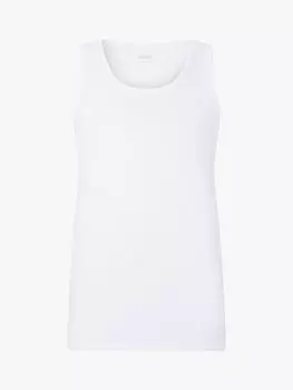 Хлопковый жилет с вышитым логотипом BOSS, 3 шт., белый