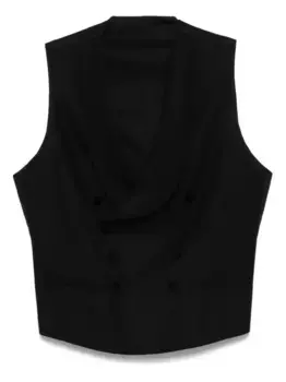 Хлопковый жилет TAGLIATORE, черный