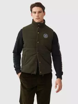 Хлопковый жилет Thomond Park Rodd & Gunn, оливковое