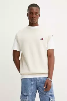 Хлопковый жилет Tommy Jeans, бежевый