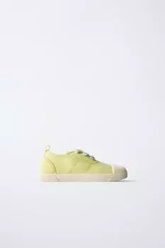 Хлопок кроссовки ZARA, желтый