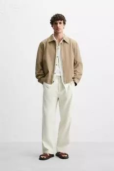 Хлопок куртка ZARA, песочный