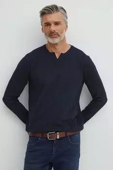 Хлопок с длинным рукавом Medicine, темно-синий