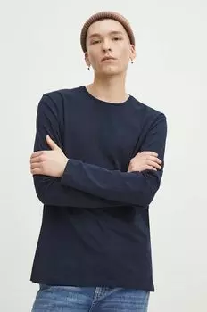 Хлопок с длинным рукавом Medicine, темно-синий