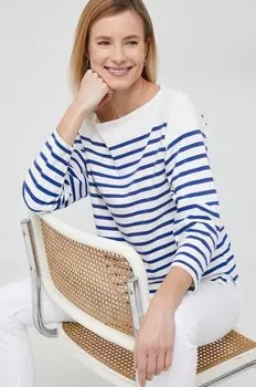 Хлопок с длинным рукавом Polo Ralph Lauren, белый