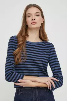 Хлопок с длинным рукавом United Colors of Benetton, черный