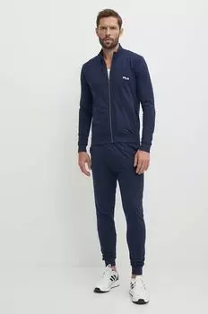Хлопок спортивный костюм Fila, темно-синий