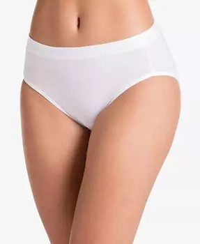 Хлопок Stretch Hi Cut 1555, доступен в расширенных размерах Jockey, белый