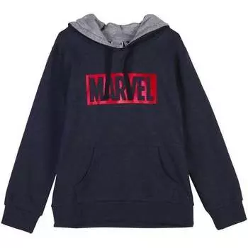 Хлопок Sudadera Con Capucha Матовый Marvel Темно-Синий Cerda