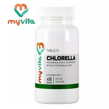 Хлорелла обыкновенная 250 мг 400 таблеток, Myvita