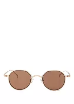 Hm 1603 c 3 овальные женские солнцезащитные очки из ацетата золотого цвета Hermossa