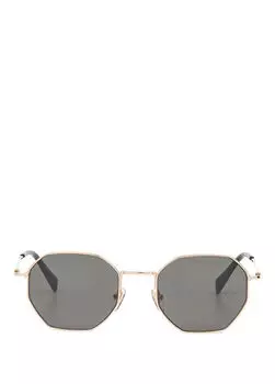 Hm 1632 c 1 женские солнцезащитные очки в металлическом геометрическом стиле Hermossa, золотой