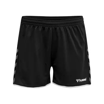 Hmlauthentic Поли Шорты Женщина Поли Шорты Женщины Дамы HUMMEL, черный/черный/белый
