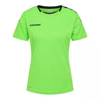 Hmlauthentic Poly Jersey Woman S/S женский трикотаж S/S женские HUMMEL, неоновый темно-зеленый/неоновый темно-зеленый/неоновый темно-зеленый