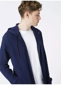 HMLBERARDO ZIP HOODIE Темно-синяя мужская куртка на молнии Hummel