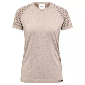 Hmlci Бесшовная футболка для женщин для йоги HUMMEL, цвет braun