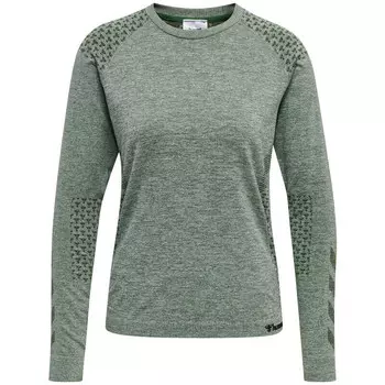 Hmlci Бесшовная футболка для женщин для йоги HUMMEL, цвет gruen