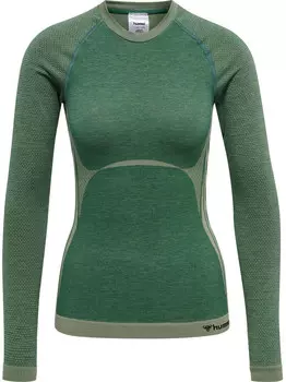 Hmlclea бесшовная облегающая футболка женская для йоги HUMMEL, цвет grau