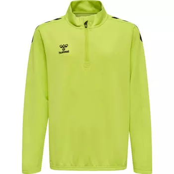 Hmlcore Xk Half Zip Poly Sweat Children Half Zip Sweatshirt HUMMEL, малахитовый зеленый