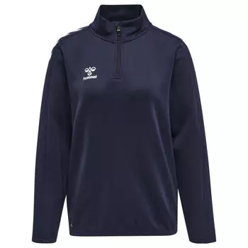 Hmlcore Xk Half Zip Sweat Woman Half Zip Sweatshirt Ladies HUMMEL, бирюзовый/темно-синий/темно-синий