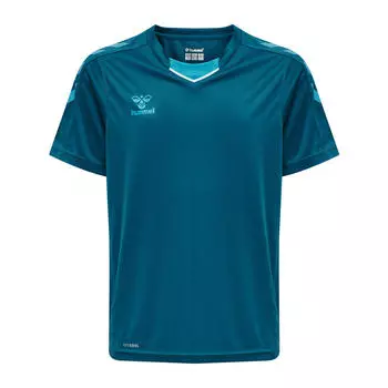 Hmlcore Xk Поли Джерси S/S Kids Джерси S/S Unisex Kids HUMMEL, берлинский синий/лунный синий/лунный синий