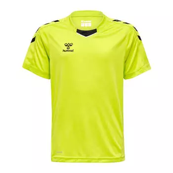 Hmlcore Xk Поли Джерси S/S Kids Джерси S/S Unisex Kids HUMMEL, малахитовый зеленый
