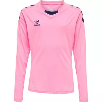 Hmlcore Xk Poly Jersey L/S Kids Джерси L/S Unisex Kids HUMMEL, светло-пурпурный/розовый/розовый