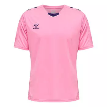 Hmlcore Xk Poly Jersey S/S Джерси S/S Мужчины HUMMEL, светло-пурпурный/розовый/розовый