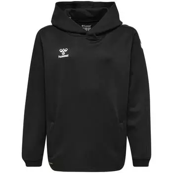 Hmlcore Xk Poly Kids Sweat Hoodie Hoodie Unisex Kids HUMMEL, черный