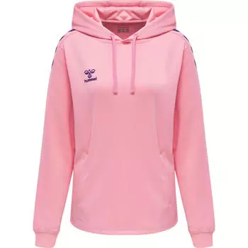 Hmlcore Xk Poly Sweat Hoodie Woman Hoodie Women HUMMEL, светло-пурпурный/розовый/фиолетовый