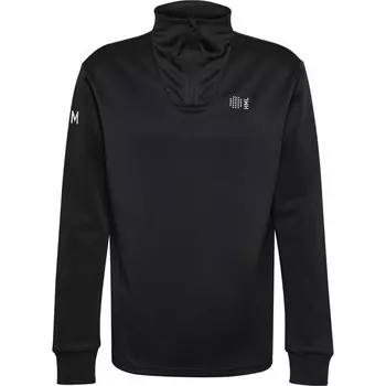 Hmlcourt Мужская толстовка для тенниса с короткой молнией и половиной молнии HUMMEL, цвет schwarz