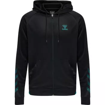 Hmlgg12 Action Zip Hoodie Hoodie Mens HUMMEL, черный
