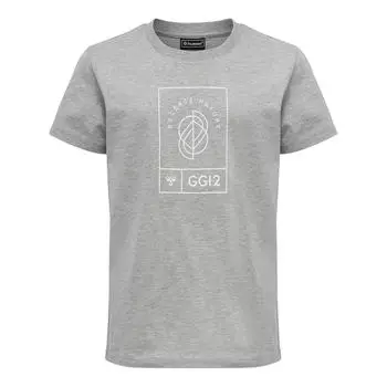 Hmlgg12 Футболка S/S Kids Jersey S/S Unisex Kids HUMMEL, темно-серый