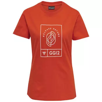 Hmlgg12 Футболка женский мультиспортивный трикотаж HUMMEL, цвет rot
