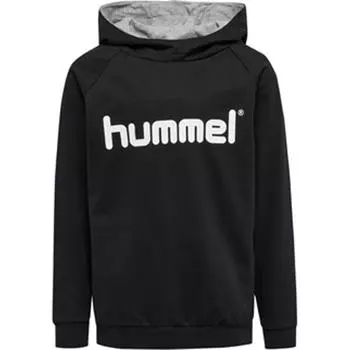 Hmlgo Kids Cotton Logo Hoodie Хлопковая толстовка с капюшоном унисекс для детей HUMMEL, черный