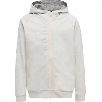 Hmlgo Zip Hoodie Детская мультиспортивная толстовка унисекс с капюшоном HUMMEL, цвет weiss